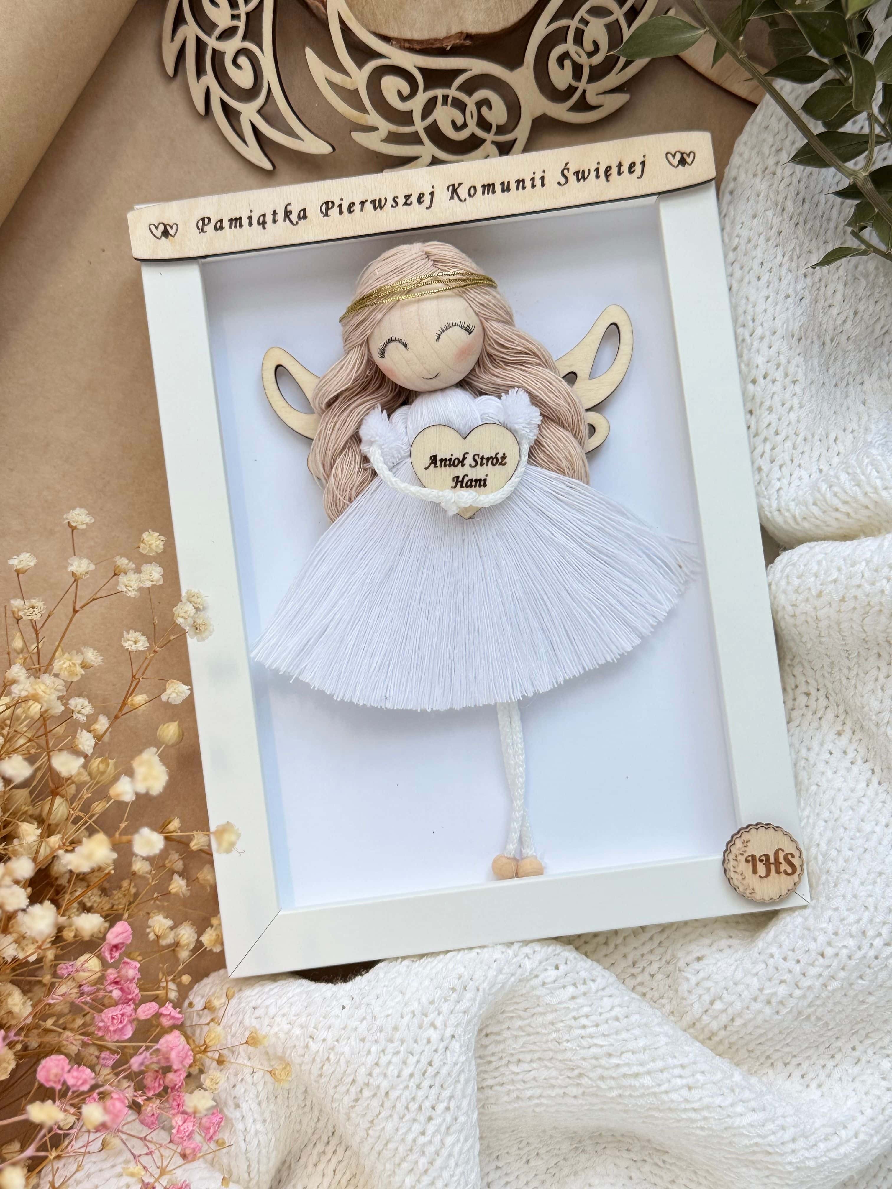 Pamiątka Komunii Świętej dla dziewczynki ramka MINI